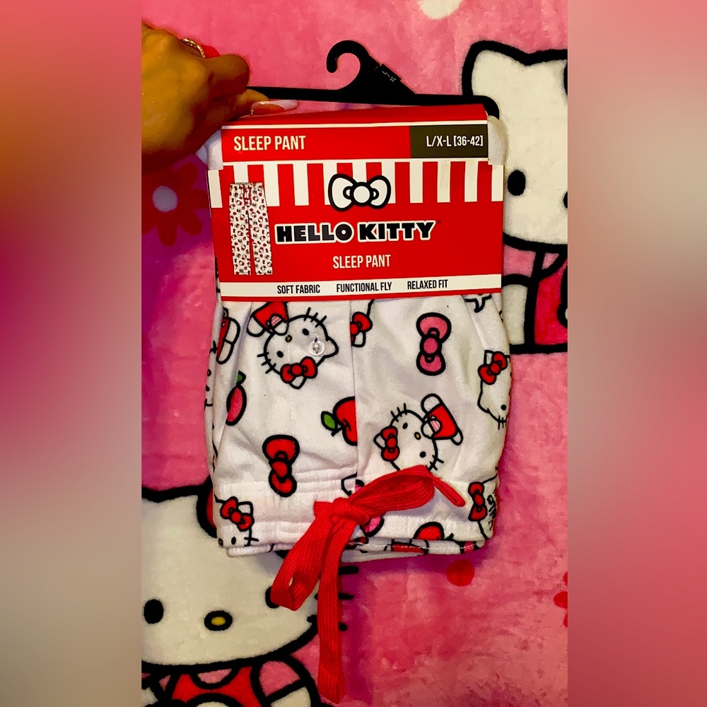 💗😊NWT Cute HELLO KITTY Pajama Pants Size Large/X-Large 💖✨